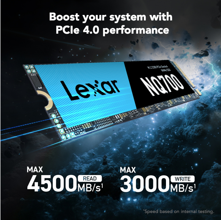 Lexar NQ700 PCIe Gen4X4 NVMe SSD - 2TB Lexar NQ700 PCIe Gen4X4 NVMe SSD - 2TB